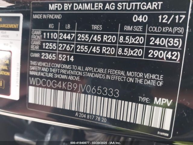 WDC0G4KB9JV065333 Mercedes-Benz Glc 300 4matic