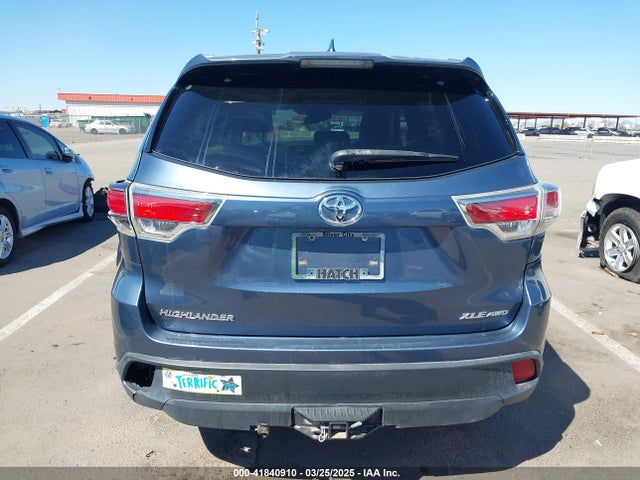 Toyota Highlander Xle V6 2016 5TDJKRFH2GS288904 Image 17