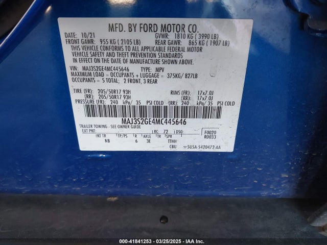 Ford Ecosport Se 2021 MAJ3S2GE4MC445646 Image 9