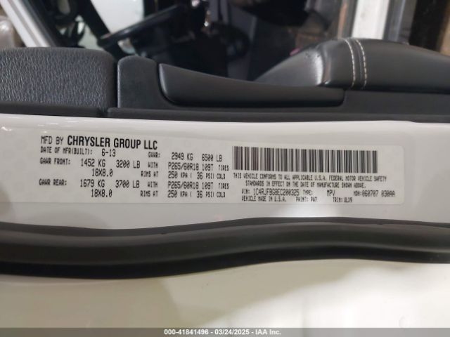 1C4RJFBG8EC200325 Jeep Grand Cherokee Limited