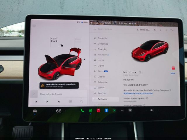 5YJ3E1EA6JF158657 Tesla Model 3 Long Range/mid Range