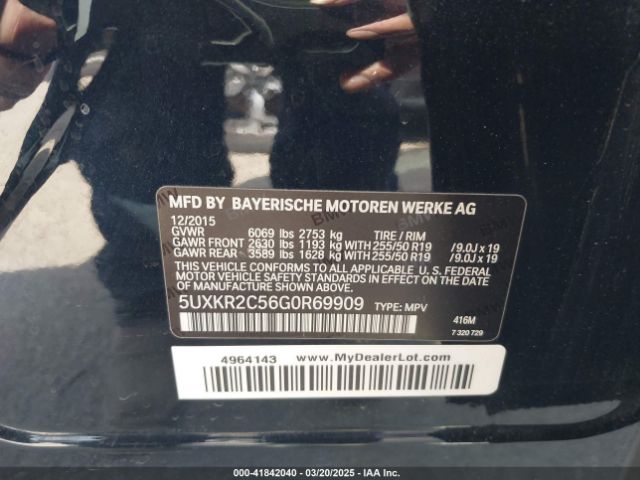 5UXKR2C56G0R69909 BMW X5 Sdrive35i