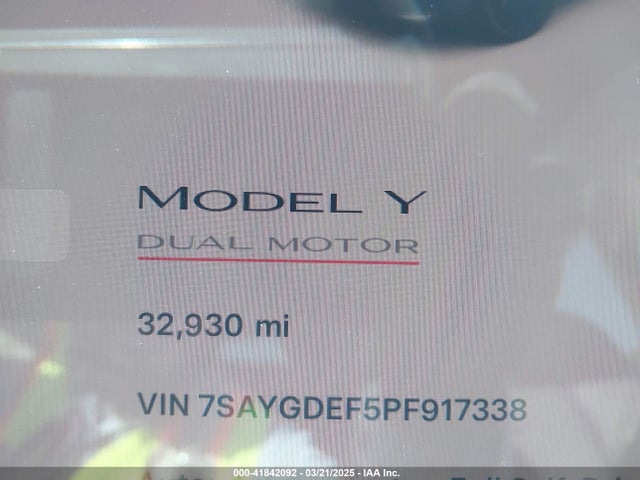 2023 TESLA MODEL Y 7SAYGDEF5PF917338 Photo 6