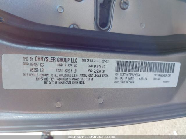 2014 CHRYSLER 300 2C3CCABT5EH202874 Photo 8