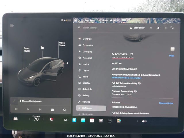5YJ3E1EC9MF849817 Tesla 2021