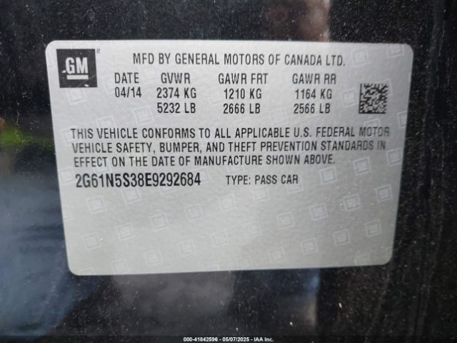 2G61N5S38E9292684 Cadillac XTS LUXURY