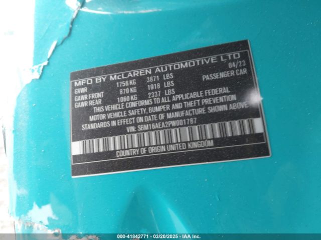 2023 MCLAREN ARTURA SBM16AEA2PW001787 Photo 8