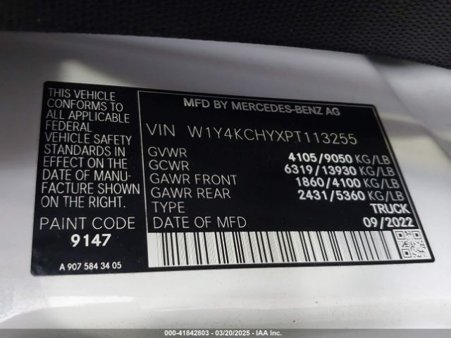 2023 MERCEDES-BENZ SPRINTER 2500 W1Y4KCHYXPT113255 Photo 8