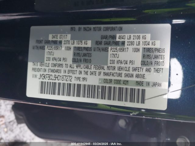 JM3KFBCL6H0187272 Mazda Cx-5 Touring