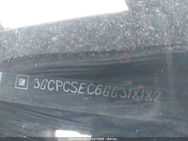 3GCPCSEC6GG318182 Chevrolet Silverado 1500 1lz