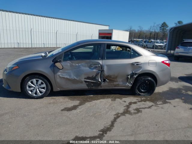 2T1BURHE8GC560916 Toyota COROLLA LE