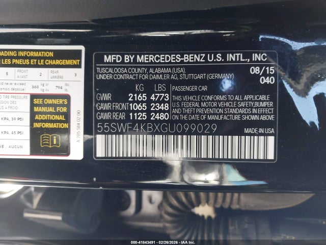 2016 MERCEDES-BENZ C 300 55SWF4KBXGU099029 Photo 8