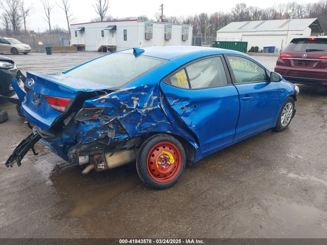 KMHD74LF6HU123080 Hyundai ELANTRA SE