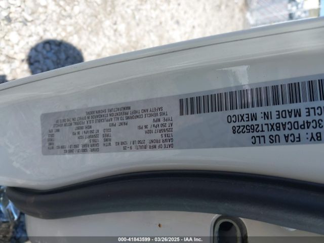 3C4PDCABXLT265228 Dodge Journey Se Value