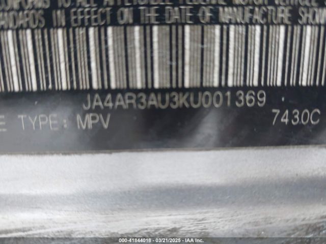 JA4AR3AU3KU001369 Mitsubishi Outlander Sport 2.0 Se