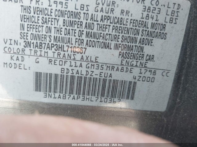 Nissan SENTRA SV 2017 3N1AB7AP3HL710367 Image 9