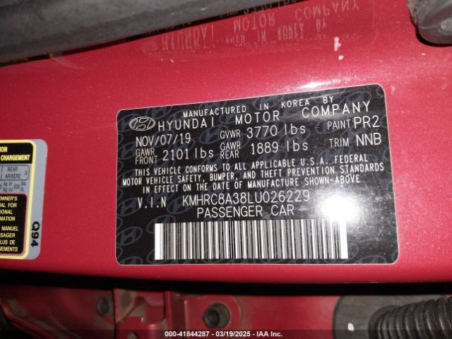KMHRC8A38LU026229 Hyundai Venue Sel