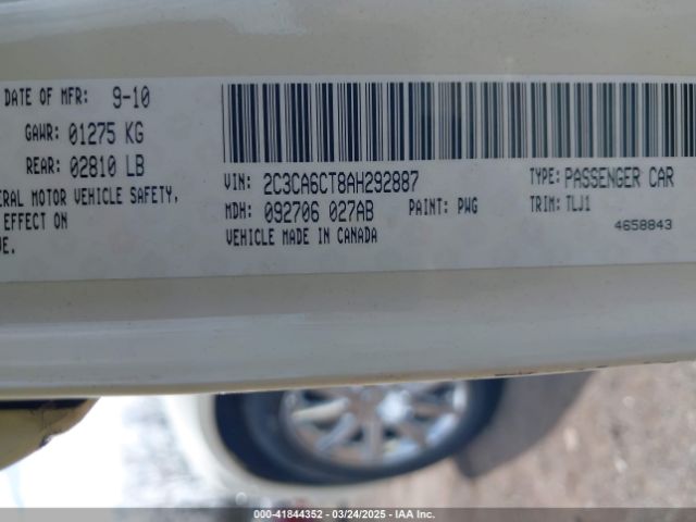 2010 CHRYSLER 300C 2C3CA6CT8AH292887 Photo 8