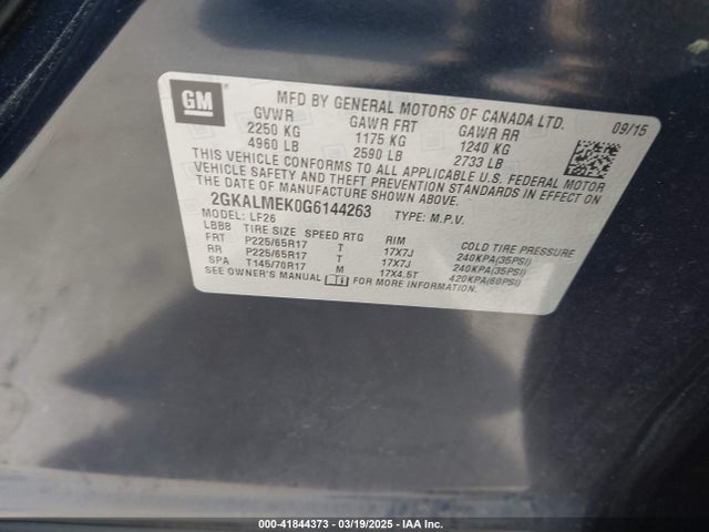 2GKALMEK0G6144263 GMC Terrain Sle-1