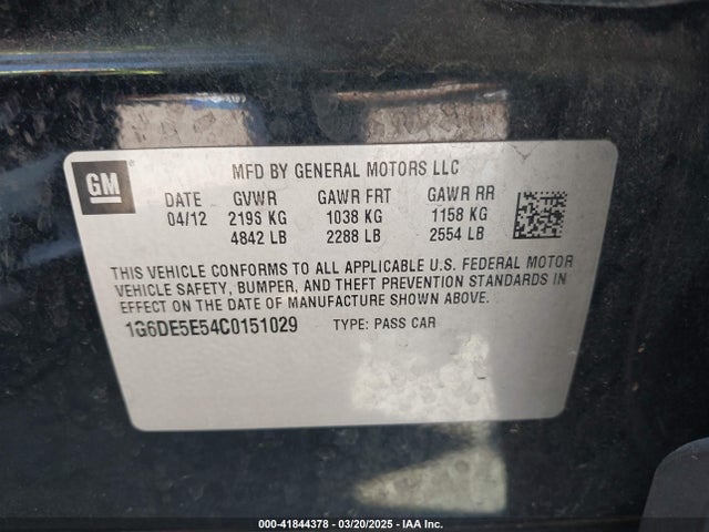 2012 CADILLAC CTS 1G6DE5E54C0151029 Photo 8