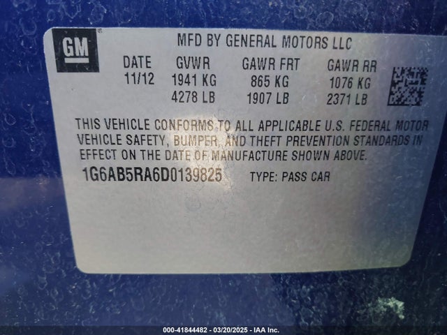 2013 CADILLAC ATS 1G6AB5RA6D0139825 Photo 8