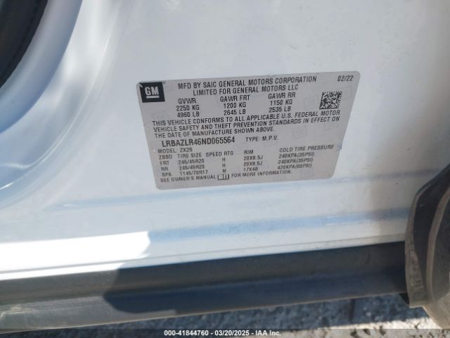 LRBAZLR46ND065564 Buick Envision Fwd Preferred