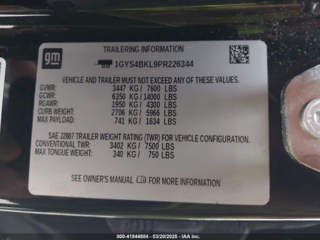2023 CADILLAC ESCALADE 1GYS4BKL9PR226344 Photo 8