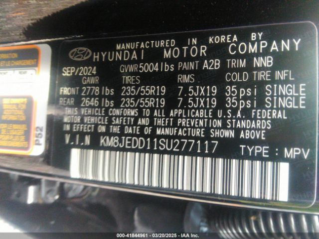 KM8JEDD11SU277117 Hyundai Tucson Hybrid Limited