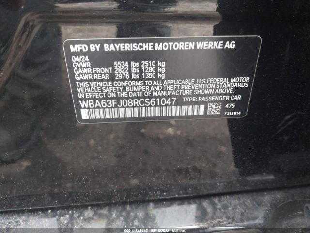 WBA63FJ08RCS61047 BMW 540 I Xdrive