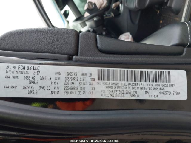1C4RJFBT3HC812868 Jeep Grand Cherokee Limited 4x4