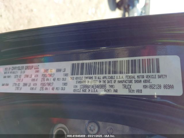 1C6RR6KG4ES403895 RAM 1500 Tradesman