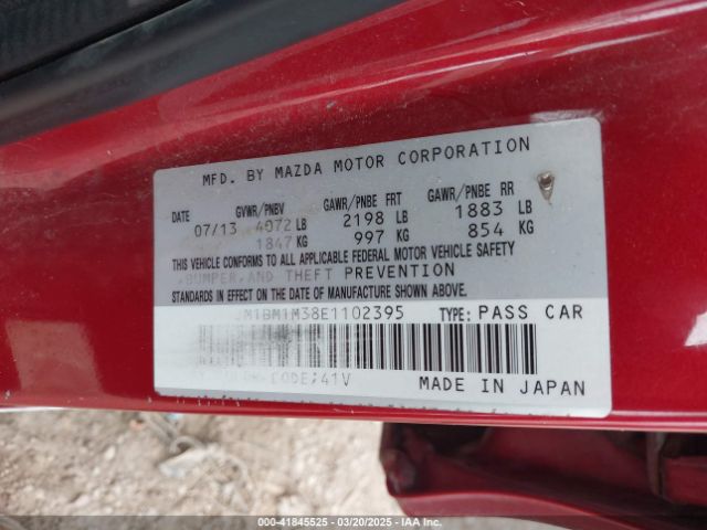 JM1BM1M38E1102395 Mazda Mazda3 S Grand Touring