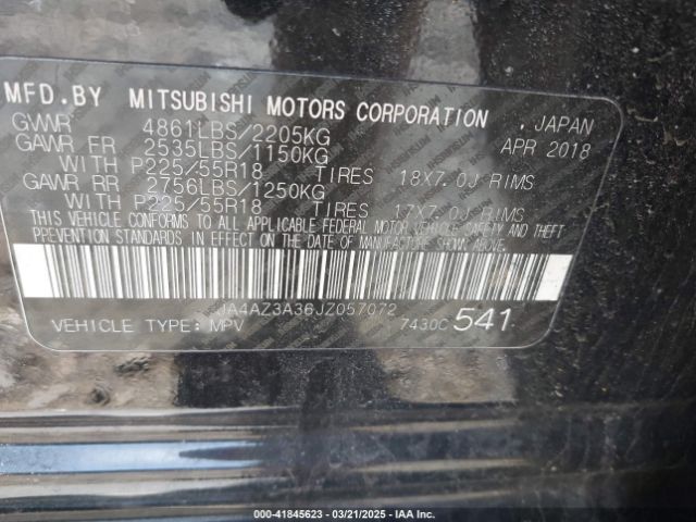 JA4AZ3A36JZ057072 Mitsubishi Outlander Es