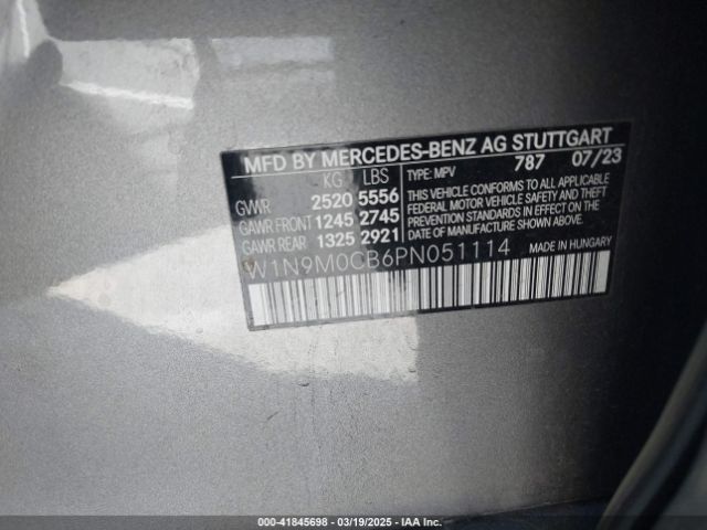 2023 MERCEDES-BENZ EQB 250 SUV W1N9M0CB6PN051114 Photo 8