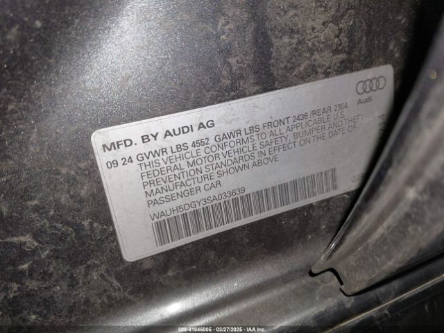 2025 AUDI S3 WAUH5DGY3SA033639 Photo 8