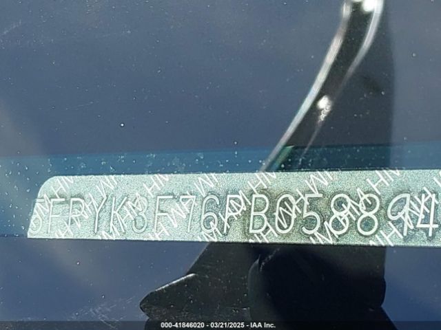 5FPYK3F76PB058894 Honda Ridgeline Rtl-e