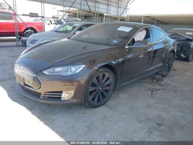 2014 TESLA MODEL S 5YJSA1H28EFP65161 Photo 1