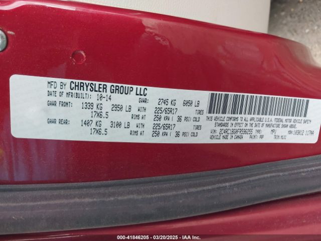 2C4RC1BG0FR596255 Chrysler Town & Country Touring