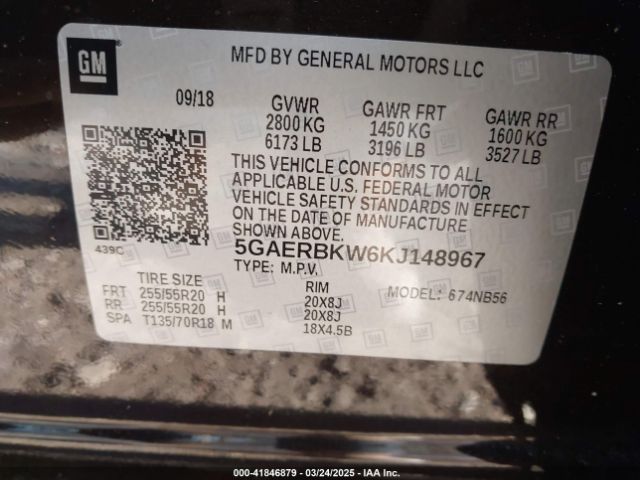 5GAERBKW6KJ148967 Buick Enclave Fwd Essence