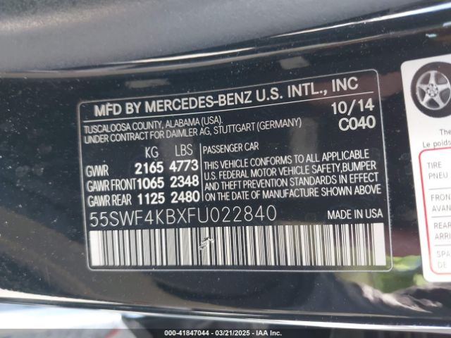 55SWF4KBXFU022840 Mercedes-Benz C 300 4matic/luxury 4matic/sport 4matic
