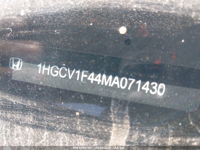 1HGCV1F44MA071430 Honda Accord Sport Special Edition