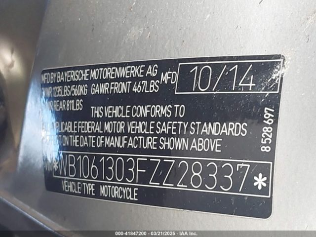 2015 BMW K1600 WB1061303FZZ28337 Photo 9
