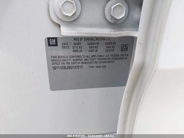1G1115SL2EU127217 Chevrolet IMPALA 1LT