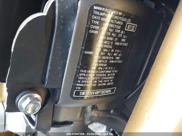 2023 TRIUMPH MOTORCYCLE TIGER SMTP20V48PTBE9656 Photo 9