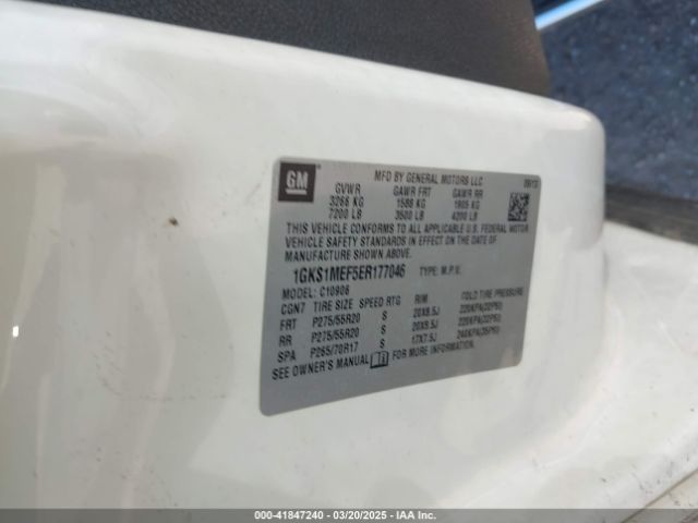 1GKS1MEF5ER177046 GMC Yukon Xl 1500 Denali