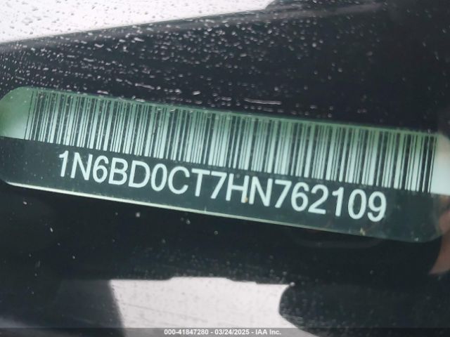 1N6BD0CT7HN762109 Nissan FRONTIER S
