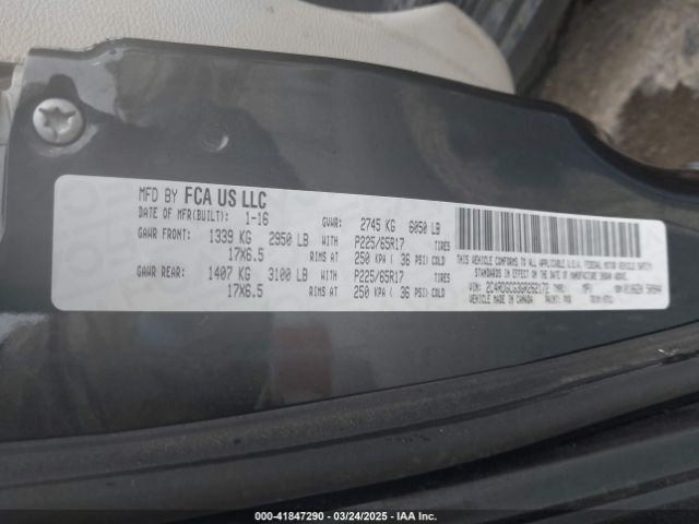 2C4RDGCG3GR262172 Dodge Grand Caravan Sxt