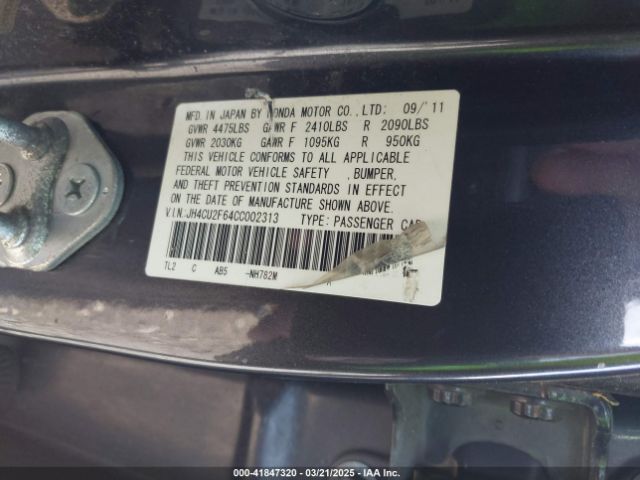 2012 ACURA TSX JH4CU2F64CC002313 Photo 8