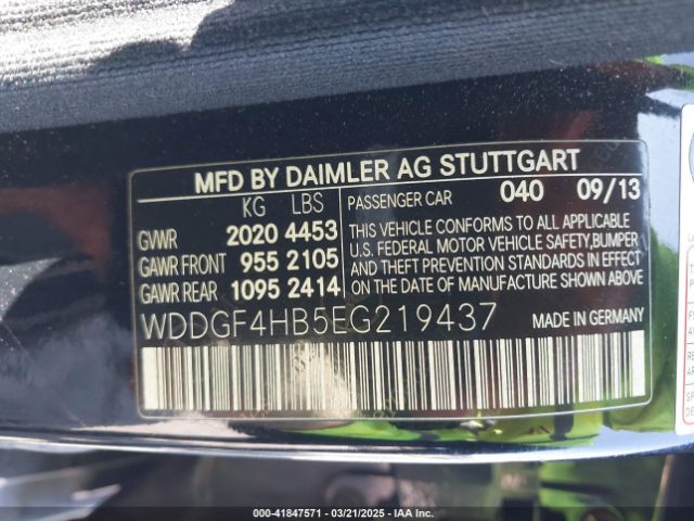 WDDGF4HB5EG219437 Mercedes-Benz C 250 Luxury/sport