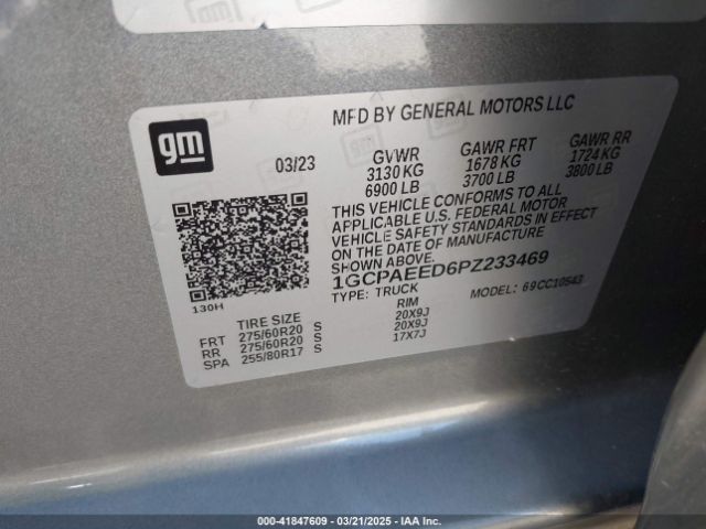 1GCPAEED6PZ233469 Chevrolet Silverado 1500